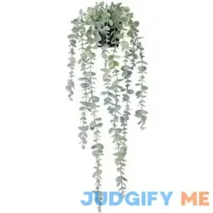 1 Pcs Fake Potted Eucalyptus Hanging Plant for Wall Room Home Decor