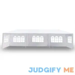 10 ft. x 30 ft. White Party Wedding Tent Canopy 5 Sidewall