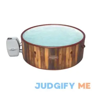 Bestway SaluSpa 71" x 26"/1.80m x 66cm Helsinki EnergySense Smart Signature AirJet Plus 7 Brown Wood Inflatable Hot Tub Spa