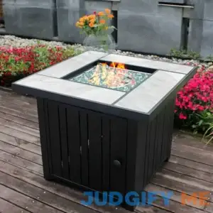 OutVue 30" Propane Fire Pit with Real Ceramic Tabletop