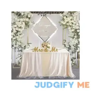 1 Pc White Pearl Gauze Tablecloth