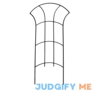 Style Selections 12-in W x 24-in H Black Steel Garden Trellis TAMT876