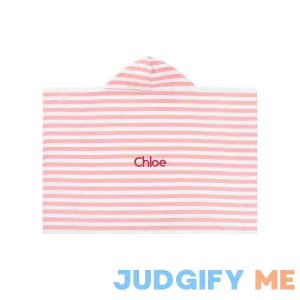 Mini Stripe Nursery Beach Hooded Towel Mini Stripe Nursery Beach Hooded Towel