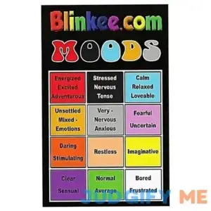 blinkee Mood Ring Color Chart for Seventies Mood Rings How Do You Really Feel