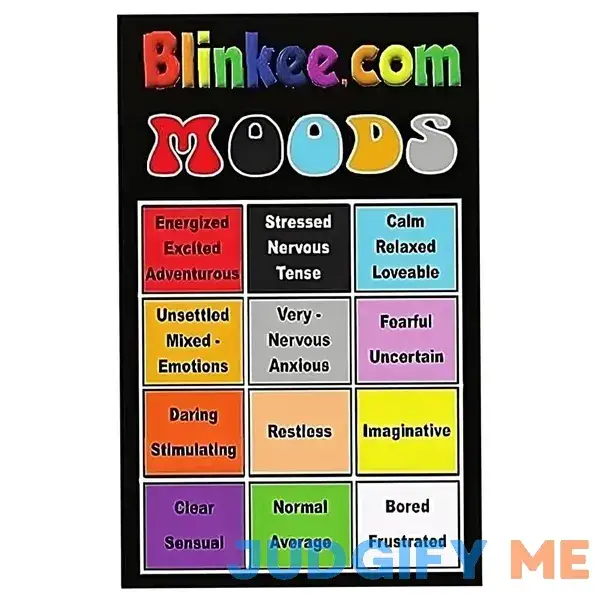 blinkee Mood Ring Color Chart for Seventies Mood Rings How Do You Really Feel blinkee Mood Ring Color Chart for Seventies Mood Rings How Do You Really Feel