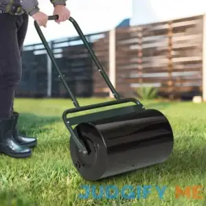 Outsunny 20-Inch Push/Tow Behind Lawn Roller Filled with 10 Gal Water or Sand