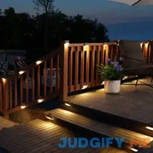 GIGALUMI Solar Deck Lights Outdoor