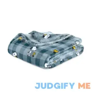 Berkshire Blanket Peanuts VelvetLoft Cute Character Snoopy Plush Throw Blanket