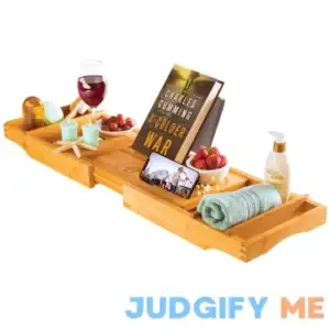 Luxury Bamboo Bathtub Caddy Tray