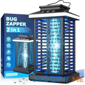 Bug Zapper Outdoor Mosquito Zapper 2 in 1 Portable & Rechargeable Bug Zapper Outdoor with 4000mAh Battery & LED Night Light