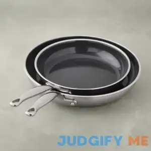 GreenPan Premiere Stainless-Steel Ceramic Nonstick 10" Fry Pan Set