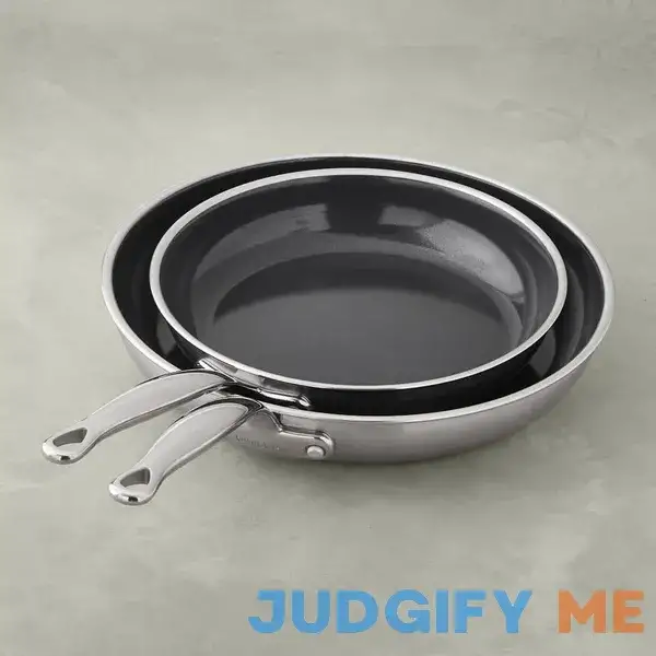 GreenPan Premiere Stainless-Steel Ceramic Nonstick 10" Fry Pan Set GreenPan Premiere Stainless-Steel Ceramic Nonstick 10" Fry Pan Set
