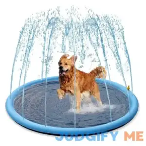 Splash Sprinkler Pad for Dogs 59" Thicken Dogs Pet Swimming Pool Bathtub