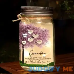 It Reminds You How Much We Love You - Family Personalized Custom Mason Jar Light - Gift For Mom