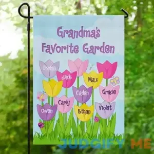 Personalized Tulip Garden Flag- Personal Creations Customized Garden Flags