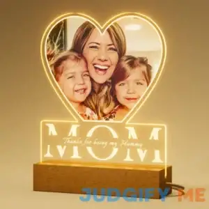 Gifts for Mom Personalized - Custom Night Light with Photos Text