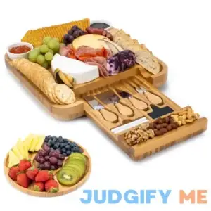 SMIRLY Charcuterie Boards Gift Set Large Charcuterie Board Set Bamboo Cheese Board Set