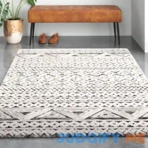 Ramona Southwestern Handmade Tufted Wool/Cotton Ivory/Gray Area Rug Langley Street Rug