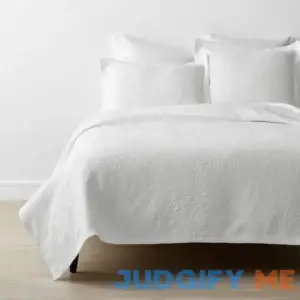 The Company Store Hillcrest Cotton Matelasse Floral Coverlet