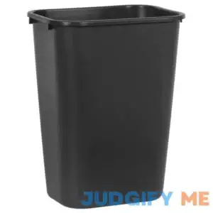 Rubbermaid Commercial Plastic Wastebasket FG295700BLA