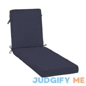 allen + roth with STAINMASTER Stainmaster 47-in x 23-in Navy Madera Linen Patio Chaise Lounge Chair Cushion XQ04H01B-9C3