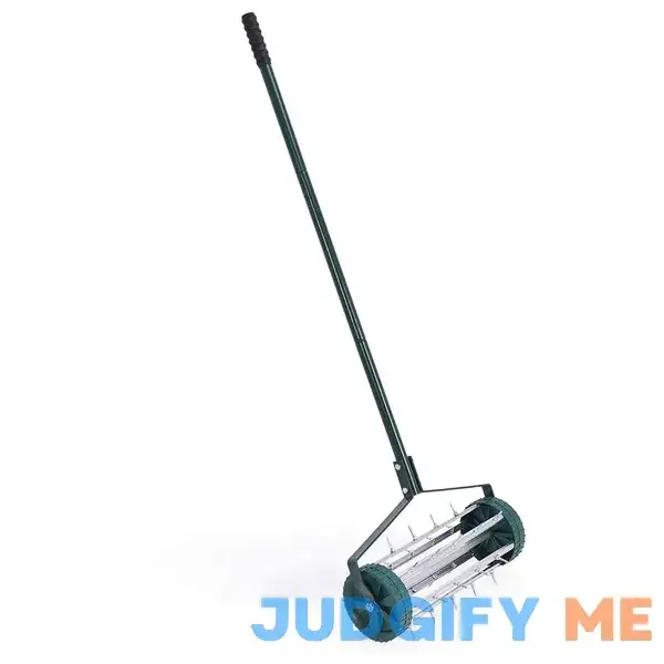 Goplus 18-inch Rolling Lawn Aerator Garden Yard Rotary Push Tine Spike Soil Aeration Heavy Duty Goplus 18-inch Rolling Lawn Aerator Garden Yard Rotary Push Tine Spike Soil Aeration Heavy Duty