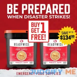 104 Serving Variety Pack Bucket BOGO New by ReadyWise