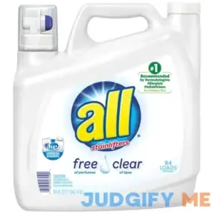 All Stainlifters Free Clear Liquid Laundry Detergent 94 Loads