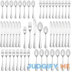 50 Piece Silverware Set Service for 10