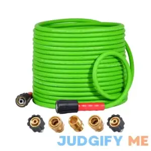 YAMATIC Super Flexible Pressure Washer Hose 50FT for Power Washer Replacement