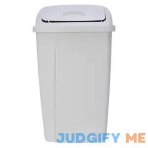 Mainstays Plastic Swing Top Lid Kitchen Trash Can