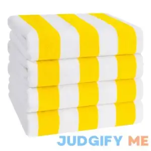 American Soft Linen 100% Cotton Beach Towels Cabana Striped Towels