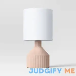 Threshold Ribbed Ceramic Mini Table Lamp