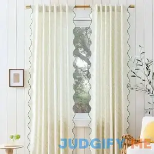 West Elm Rhode Batik Scallop Edge Curtain Set of 2