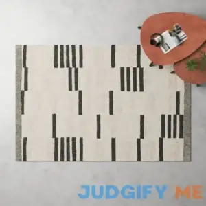 Cathleen Striped Handmade Tufted Wool Cream/Black Area Rug AllModern Rug