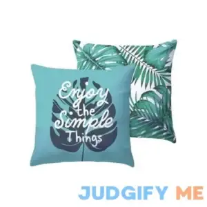 Mainstays Enjoy Things Reversible Outdoor Throw Pillow