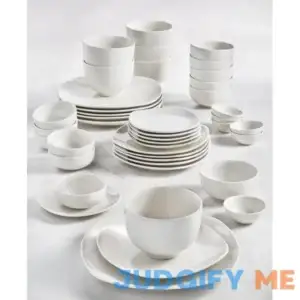 Inspiration by Denmark Soft Square 42 Pc. Dinnerware Set
