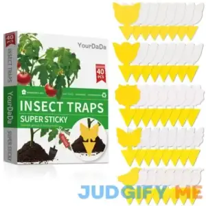 40 Pcs 5 Shapes Yellow Extremely Sticky Traps for Fruit Fly