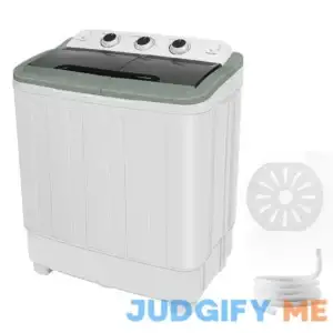 Portable Washing Machine 24lbs Mini Washing Machine Washer(15lbs)&Spiner(9lbs)