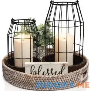 Rustic Farmhouse Lantern Decor Stylish Decorative Lanterns for Your Living Room