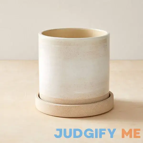 West Elm Sketchbook Ceramic Floor Planter 8'D x 7.5"H West Elm Sketchbook Ceramic Floor Planter 8'D x 7.5"H