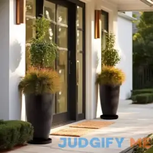 Front Proch Tall Pot Planters with Shelves Insert Latitude Run