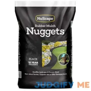NuScape Black 0.8 Cu. Ft. Rubber Mulch Nuggets