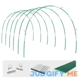 COLOtime Greenhouse Hoops Grow Tunnel 6 Sets of 8FT Long Garden Hoops for Raised Beds Fiberglass Garden Hoops Support Frame for Row Cover and