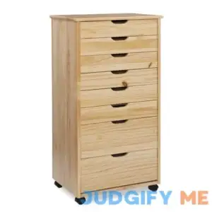 Cary Drawer Rolling Storage Cart Linon