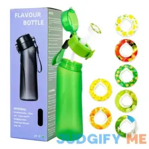 Air Water Bottle with 7 Flavor Pods 650ML Air Drinking Water Bottle Starter Set with Flavour Capsules
