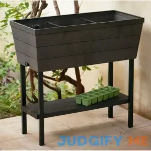 Keter Urban Bloomer Raised Garden Bed with Self-Watering and Drainage System Elevated Planter Keter