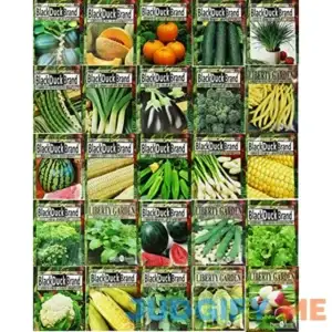 Set of 25 Premium Vegetable & Herb Seeds 25 Deluxe Variety Premium Vegetable & Herb Garden 100% Non-GMO Heirloom