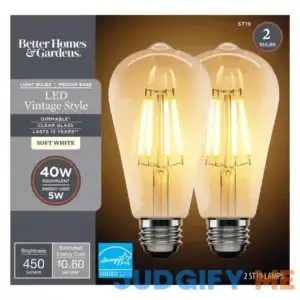 Better Homes & Gardens LED Vintage Light Bulb St19
