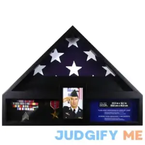 Studio Decor Deluxe Flag Case with Photo Display
